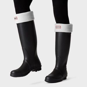 Black Hunter Boots w/ Fleece Socks